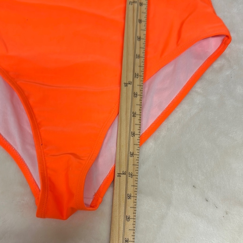 Vibrant Orange One Piece Swimsuit - Picture 3 of 9